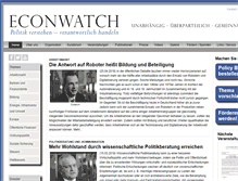 Tablet Screenshot of econwatch.org